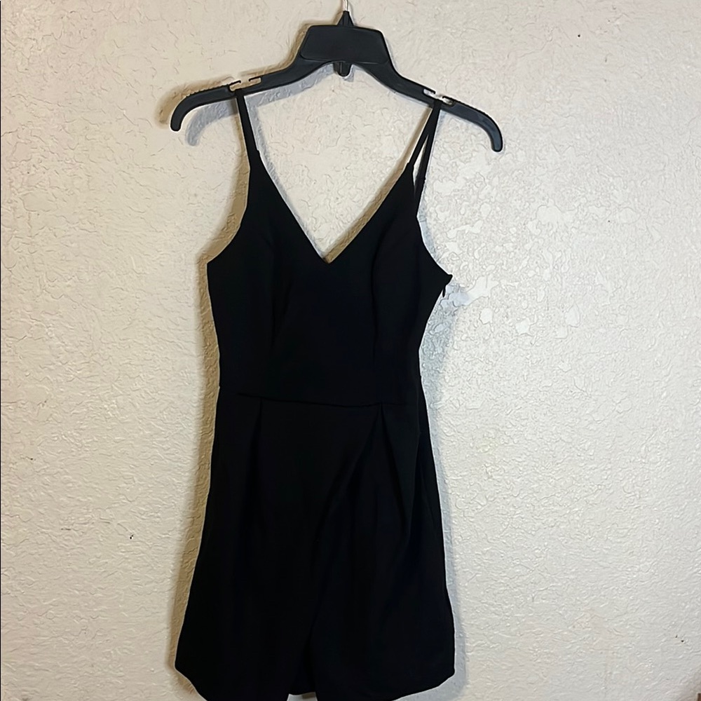 Gianni Bini Black Spaghetti Strap Mini Sundress